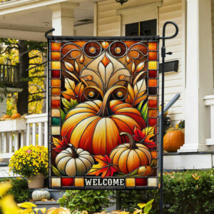 Fall Flag Pumpkin Harvest Thanksgiving Flag TQN3439F