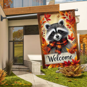 Raccoon Welcome Fall Fag TQN3525F