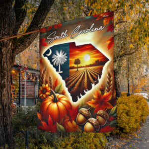 South Carolina Fall Thanksgiving Flag TQN3740F