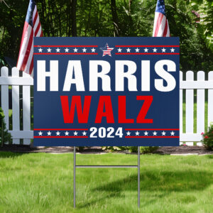 Harris Walz 2024 Harris Walz for President 2024 Yard Sign VTM352YS