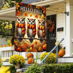 Fall Owl Flag MLN3873F