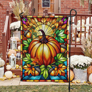 Fall Flag Pumpkin Harvest Thanksgiving Flag TQN3567F