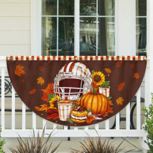 Fall Family Football Non-Pleated Fan Flag TQN3603FL