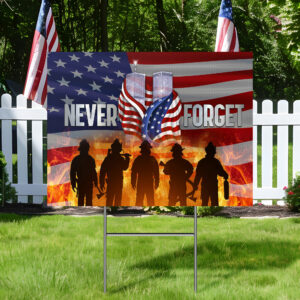 Patriot Day September 11th Never Forget 9/11 Twin Tower Memorial Yard Sign MLN3520YS