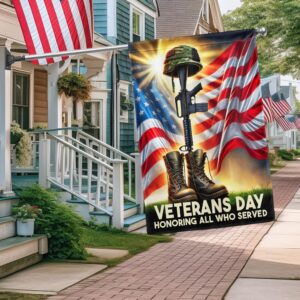 Veterans Day Honoring All Who Served Veteran Boots American Flag MLN3994F