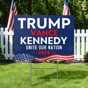 Trump Vance Kennedy Unite Our Nation 2024 Yard Sign TQN3884YS