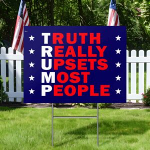 Trump 2024 Truth Really Upsets Most People Yard Sign TQN3870YS